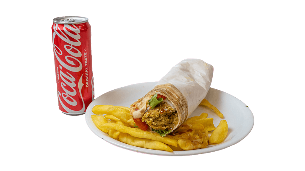 Фалафел дюнер + Coca Cola Фалафел дюнер + Coca Cola